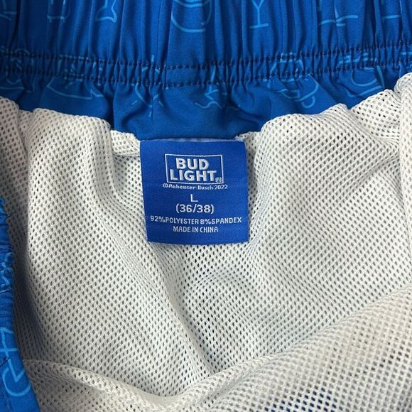 Bud Light Men’s Swim Board Shorts Sz L - Picture 5 of 8